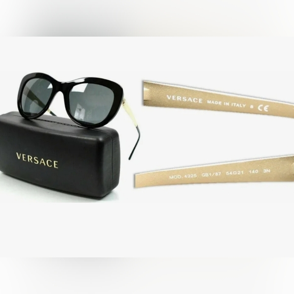 Versace Cat Eye Polarized Sunglasses Nee Never Used - Picture 2 of 6